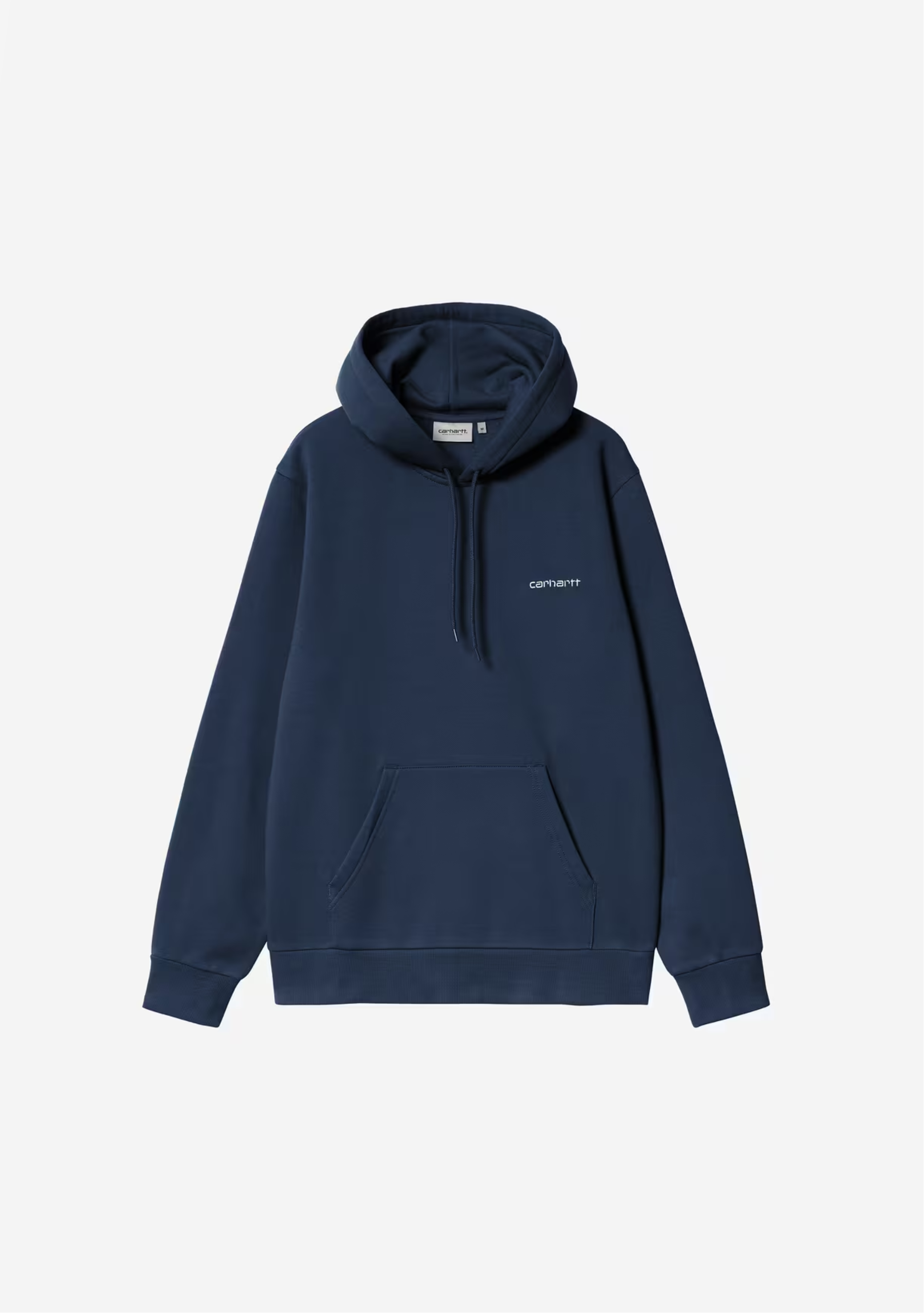 Hooded Script Embroidery Sweatshirt