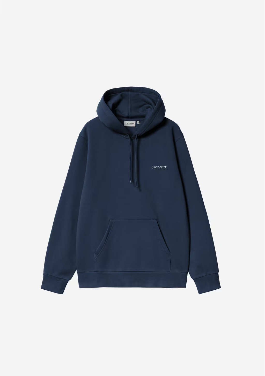 Hooded Script Embroidery Sweatshirt